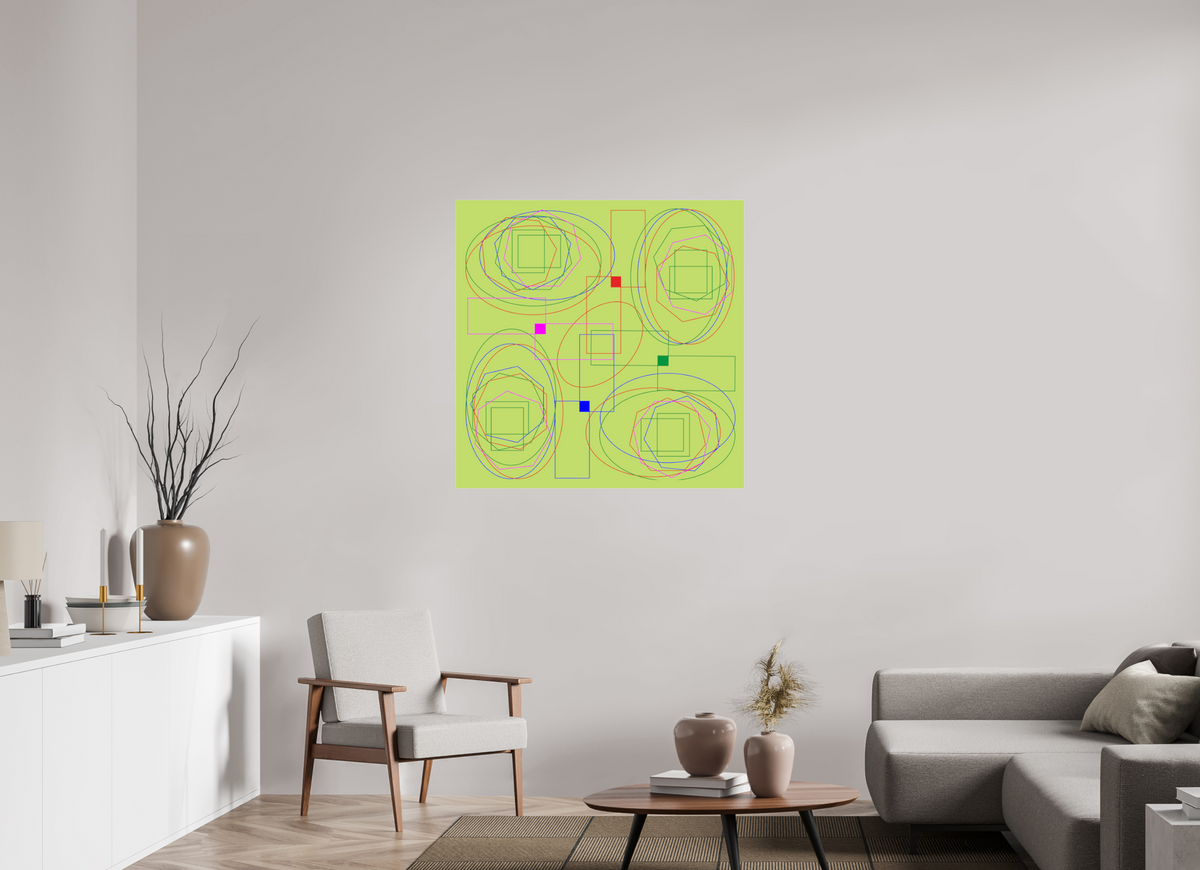 100 x 100 cm, Photo Print Under Acrylic Glass 068 Das innere Uhrwerk