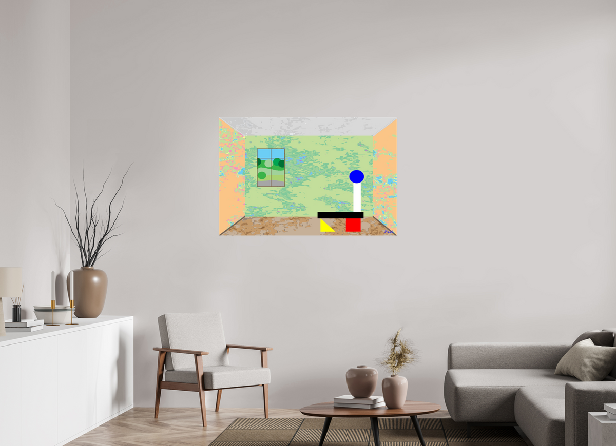 120 x 80 cm, Photo Print Under Acrylic Glass 200 Marmorzimmer