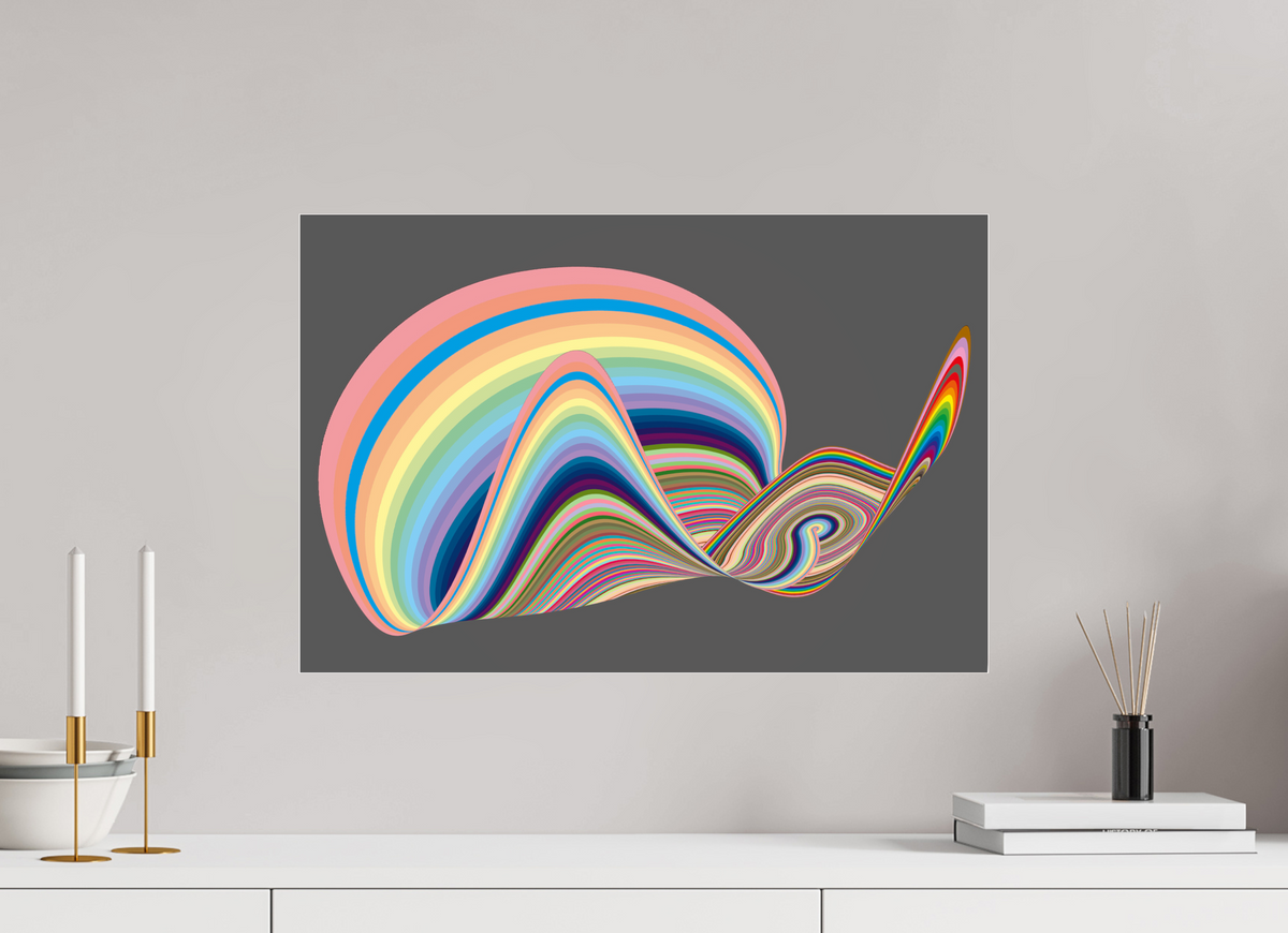 60 x 40 cm, Photo Print Under Acrylic Glass 084 Tanzende Farben