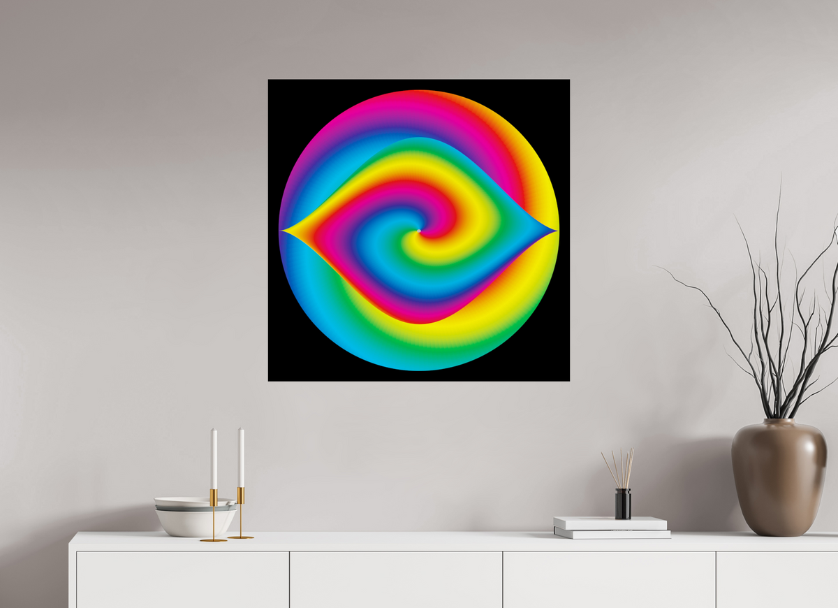 80 x 80 cm, Photo Print On Fuji Crystal DP II 077 Buntes Auge
