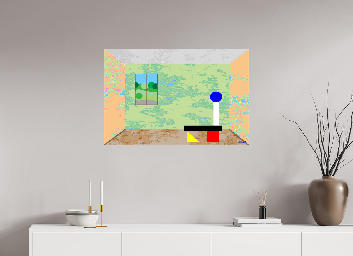 90 x 60 cm, Photo Print Under Acrylic Glass 200 Marmorzimmer