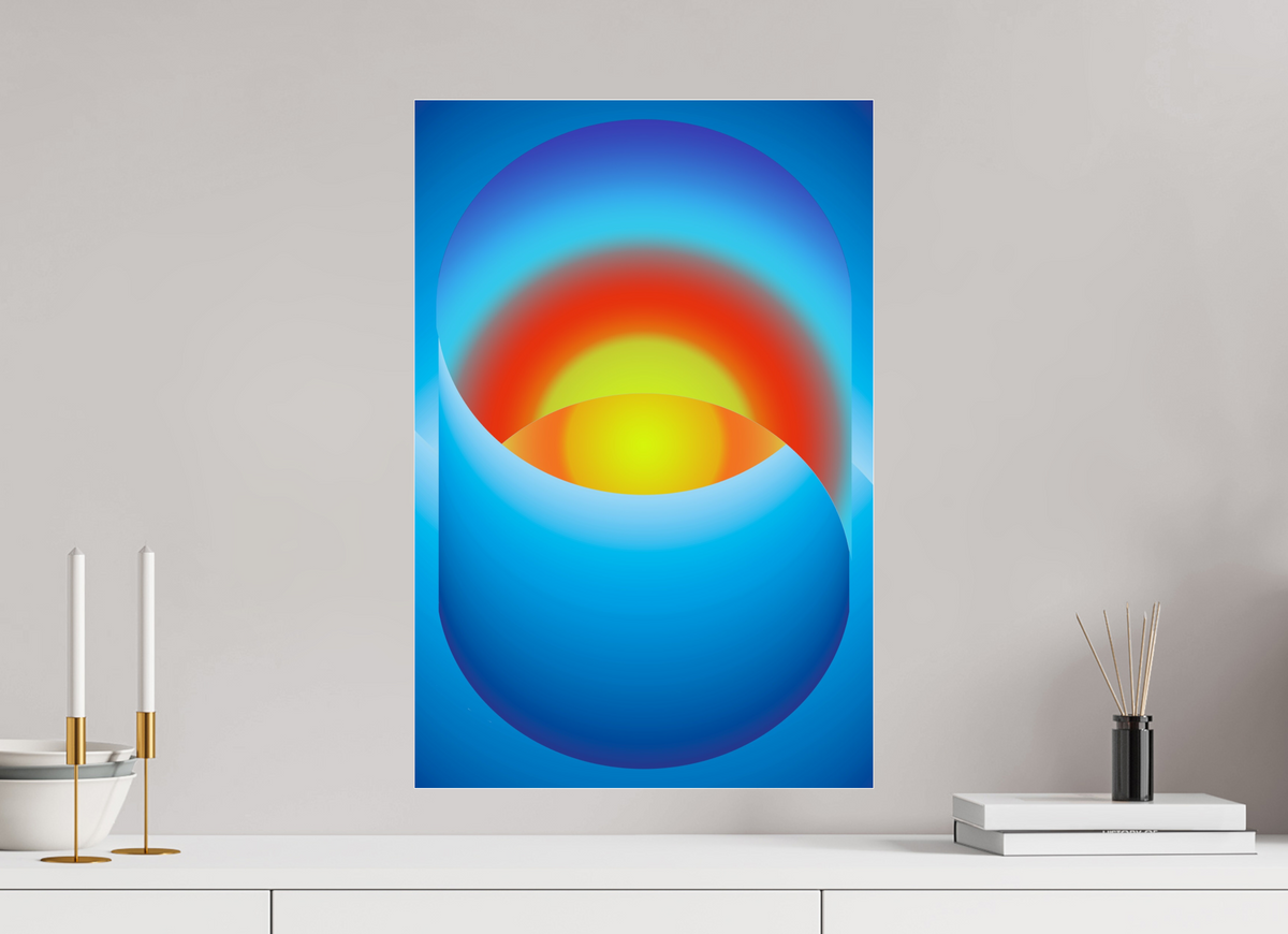 40 x 60 cm, Photo Print Under Acrylic Glass Sunrise
