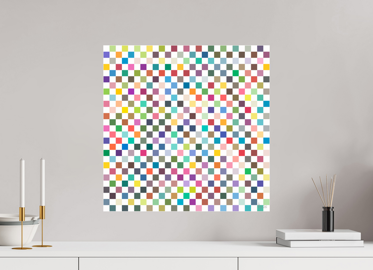 50 x 50 cm, Photo Print Under Acrylic Glass 100 Mosaik