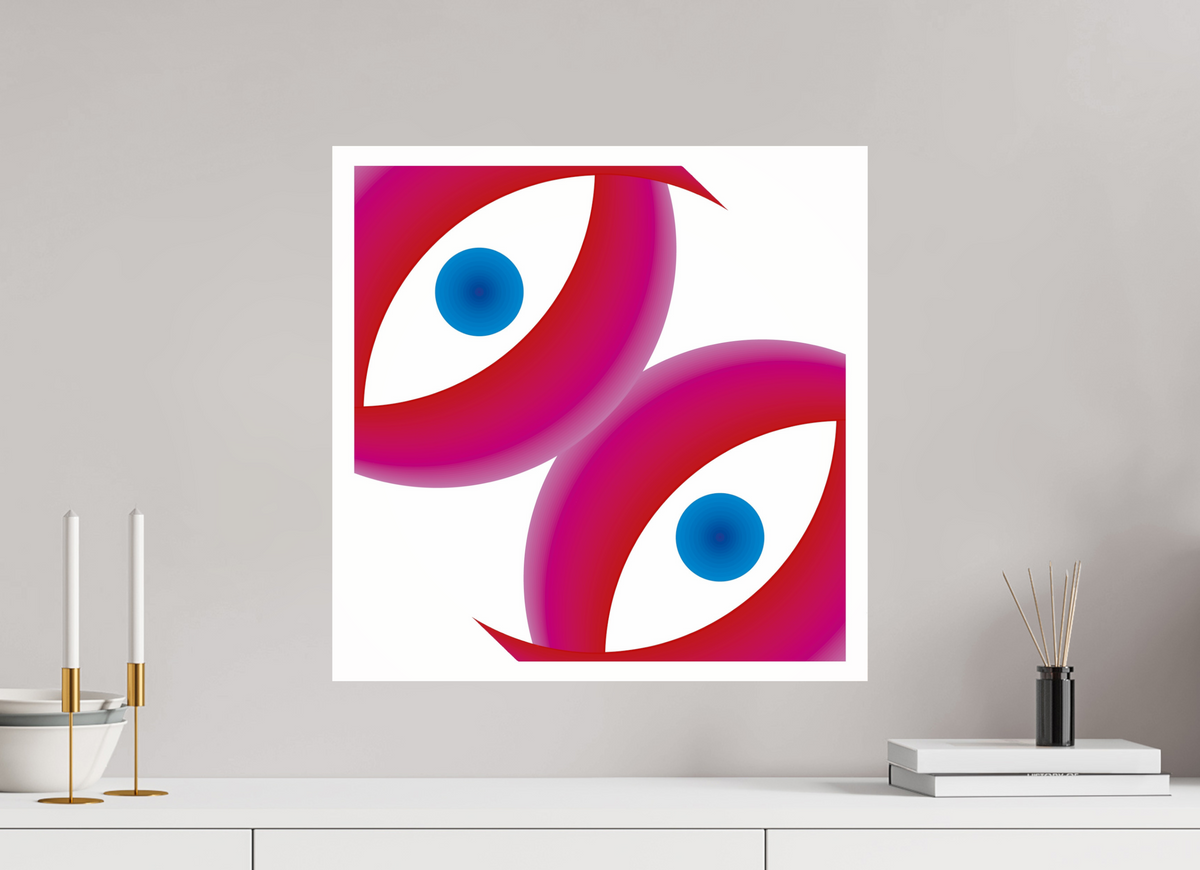 50 x 50 cm, Photo Print Under Acrylic Glass 060 Doppelte Sicht