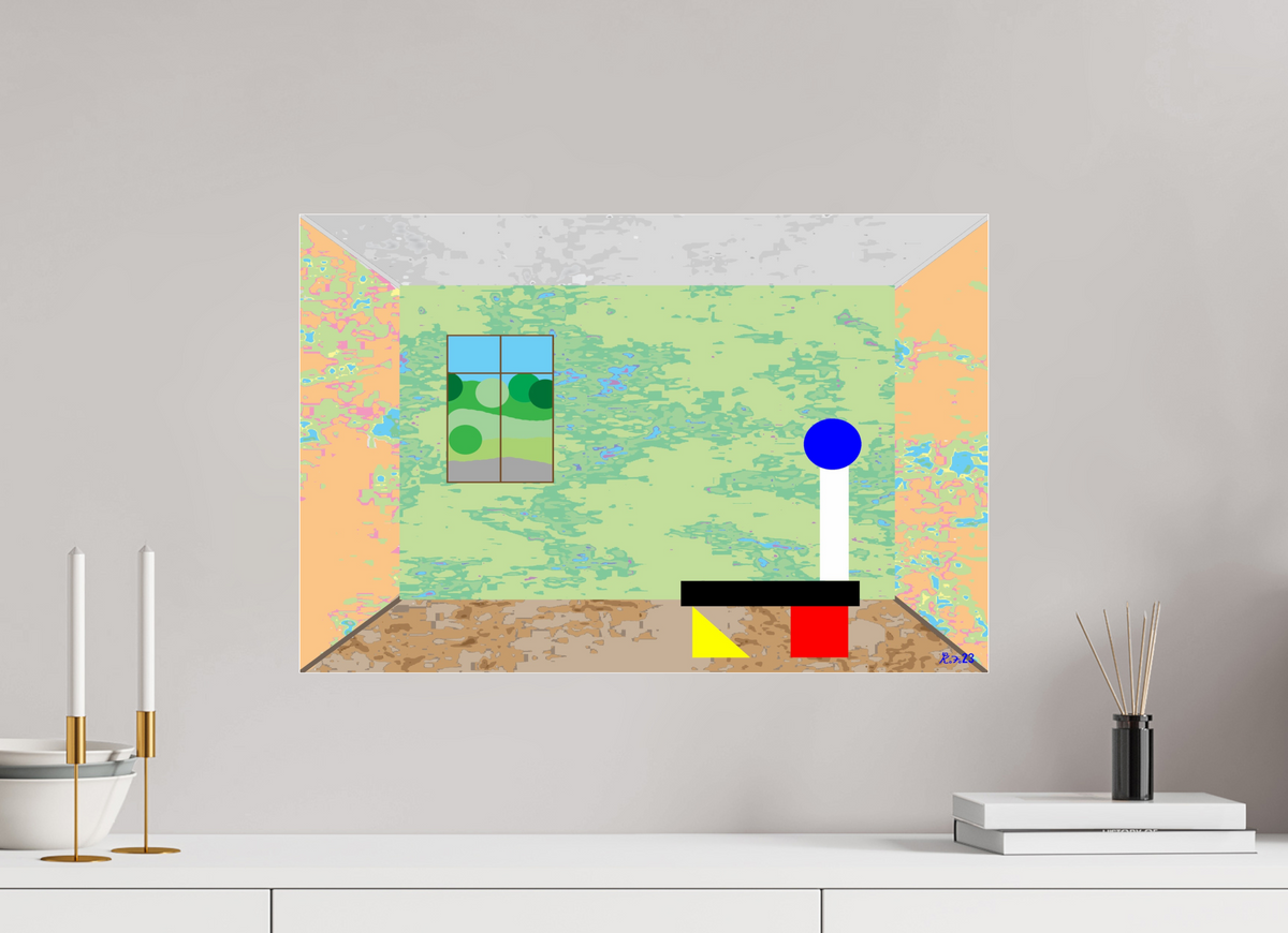 60 x 40 cm, Photo Print Under Acrylic Glass 200 Marmorzimmer