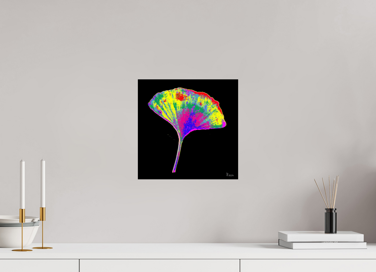 30 x 30 cm, Photo Print Under Acrylic Glass Ginko
