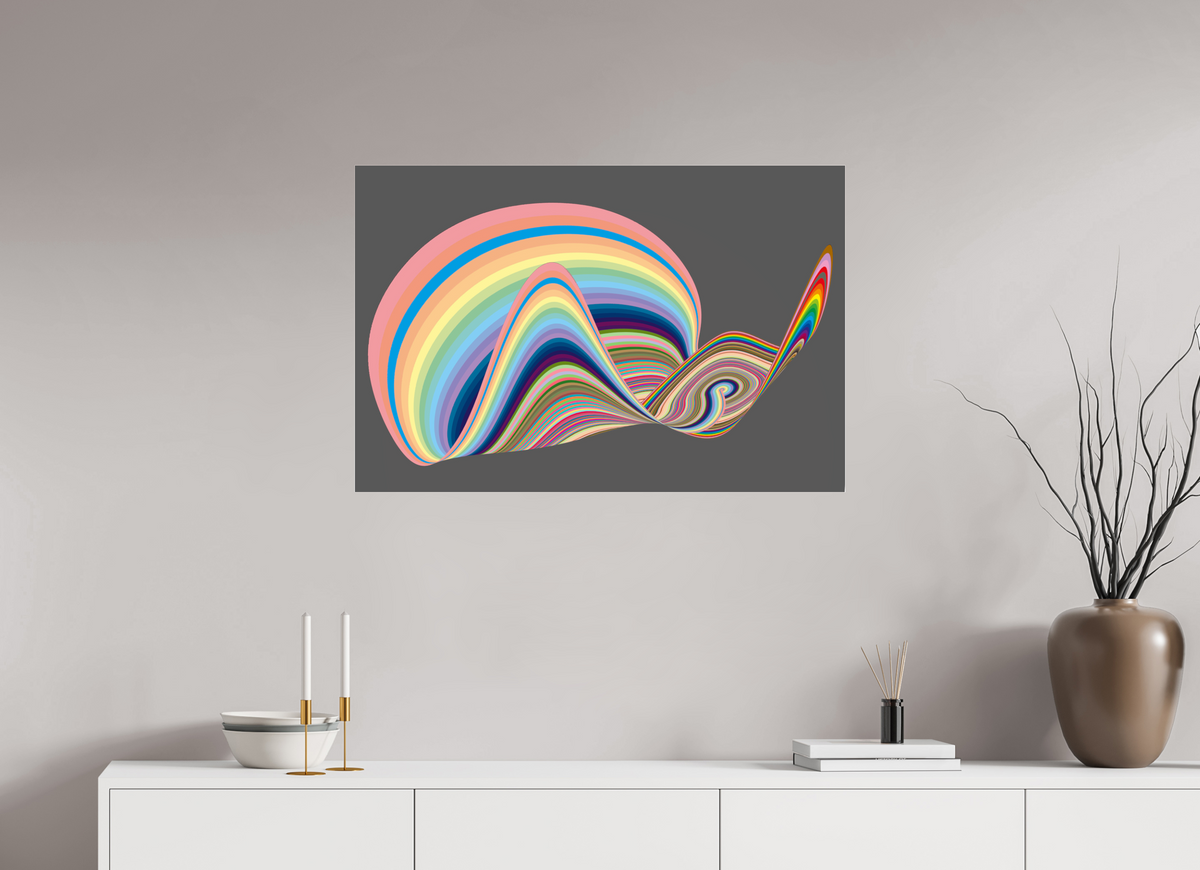90 x 60 cm, Photo Print Under Acrylic Glass 084 Tanzende Farben