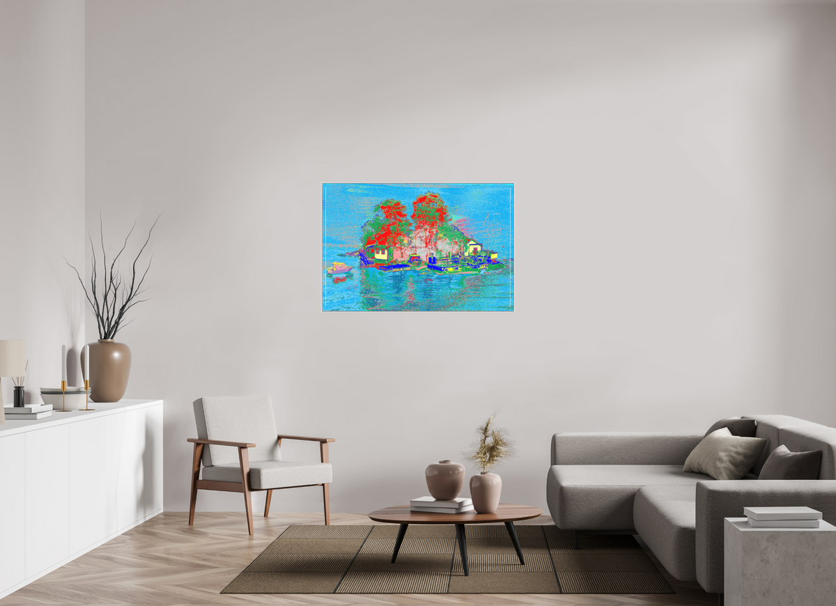 120 x 80 cm, Alu box weiß matt 827 Schärennisel