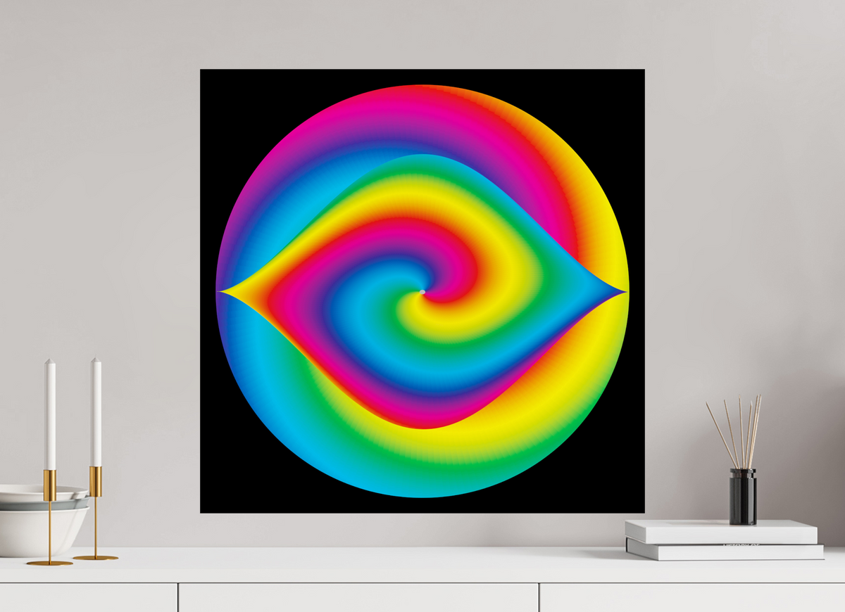 60 x 60 cm, Photo Print On Fuji Crystal DP II 077 Buntes Auge