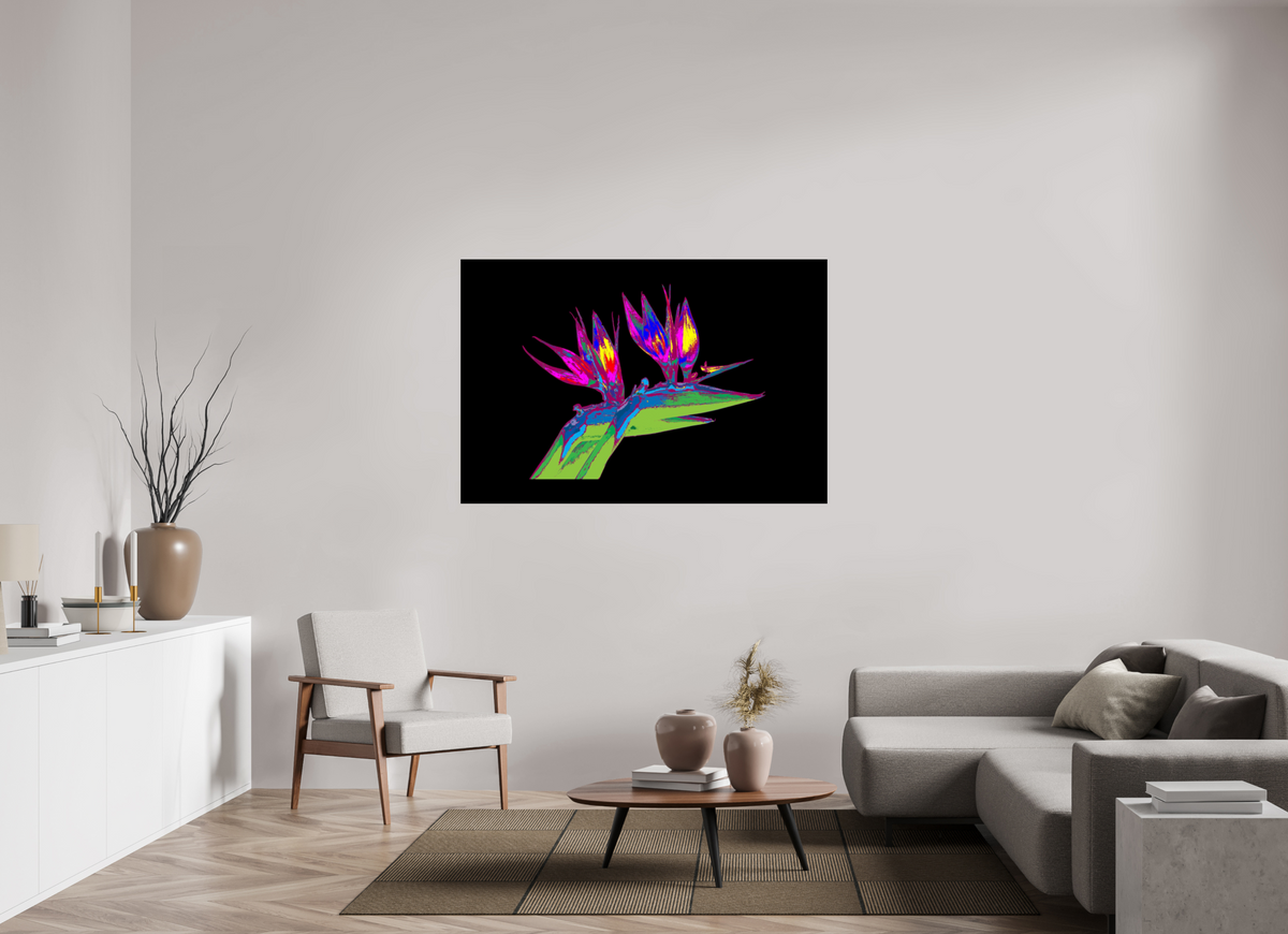 150 x 100 cm, Photo Print On Fuji Crystal DP II Papageienblume