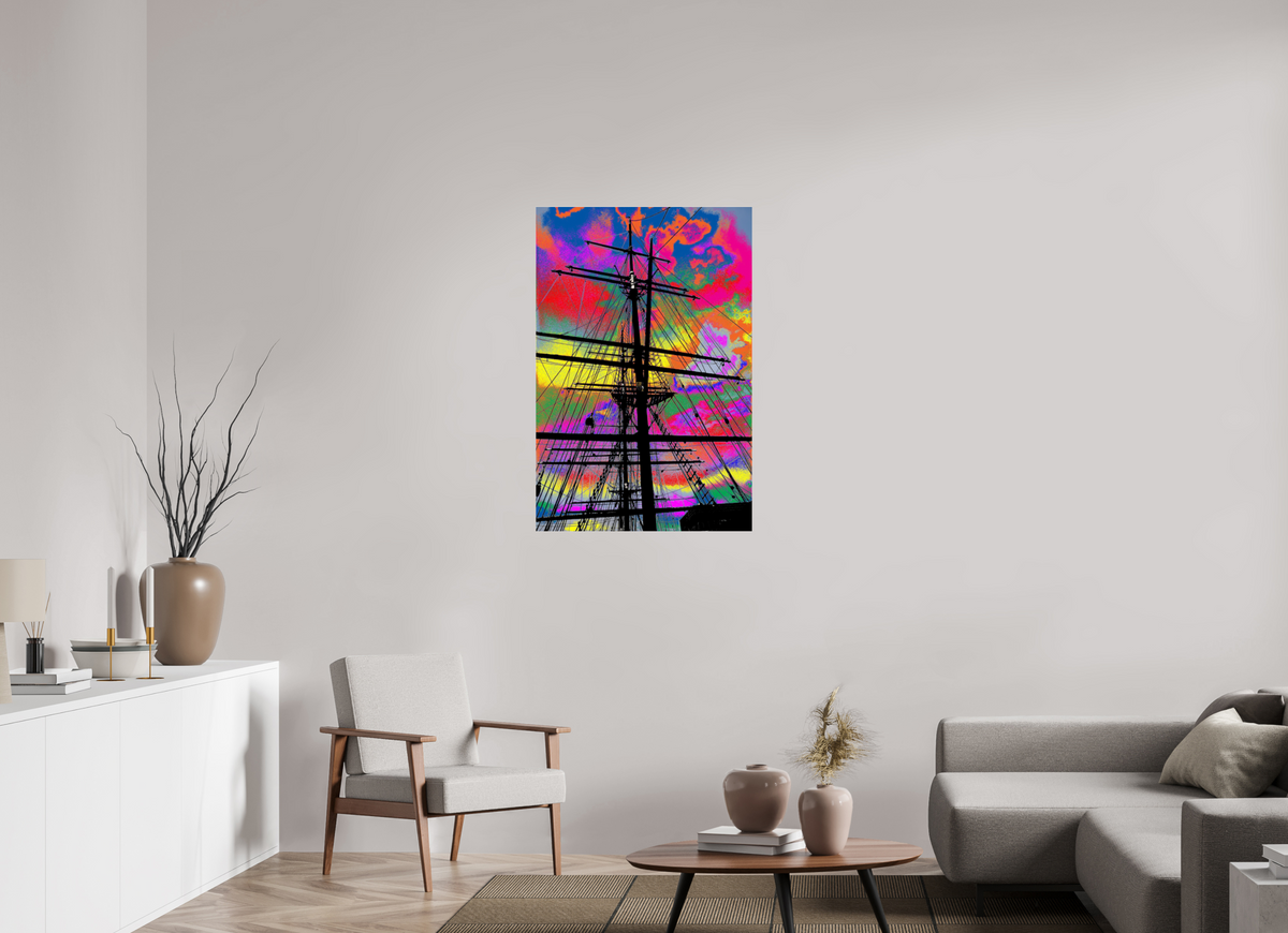70 x 105 cm, Photo Print Under Acrylic Glass Segelschulschiff Deutschland 1