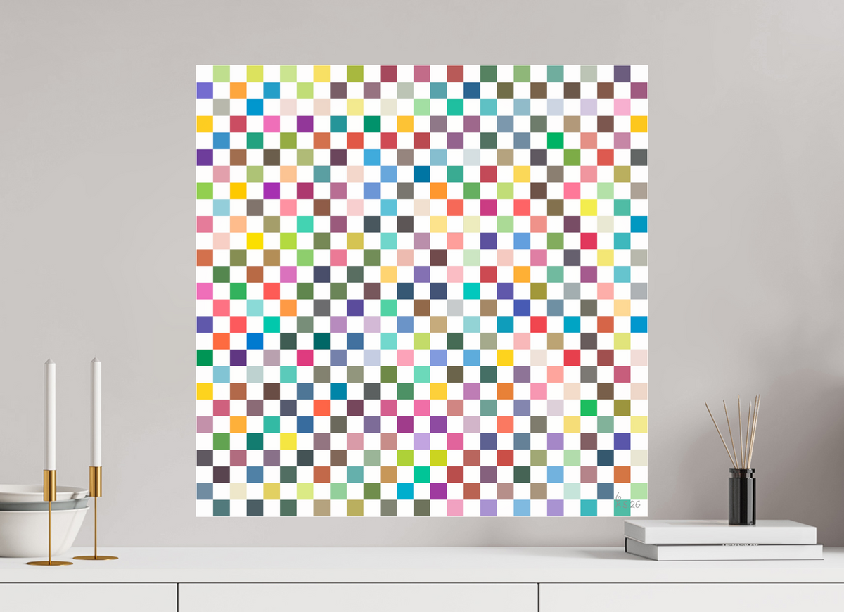 60 x 60 cm, Photo Print Under Acrylic Glass 100 Mosaik