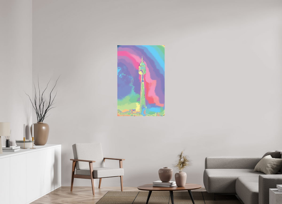 70 x 105 cm, Photo Print Under Acrylic Glass Fernsehturm Dortmund