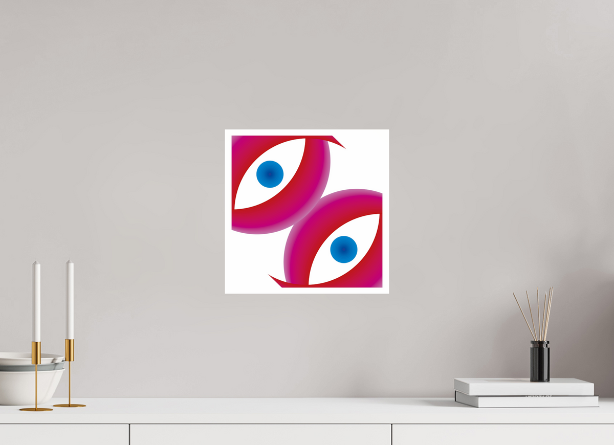 30 x 30 cm, Photo Print Under Acrylic Glass 060 Doppelte Sicht