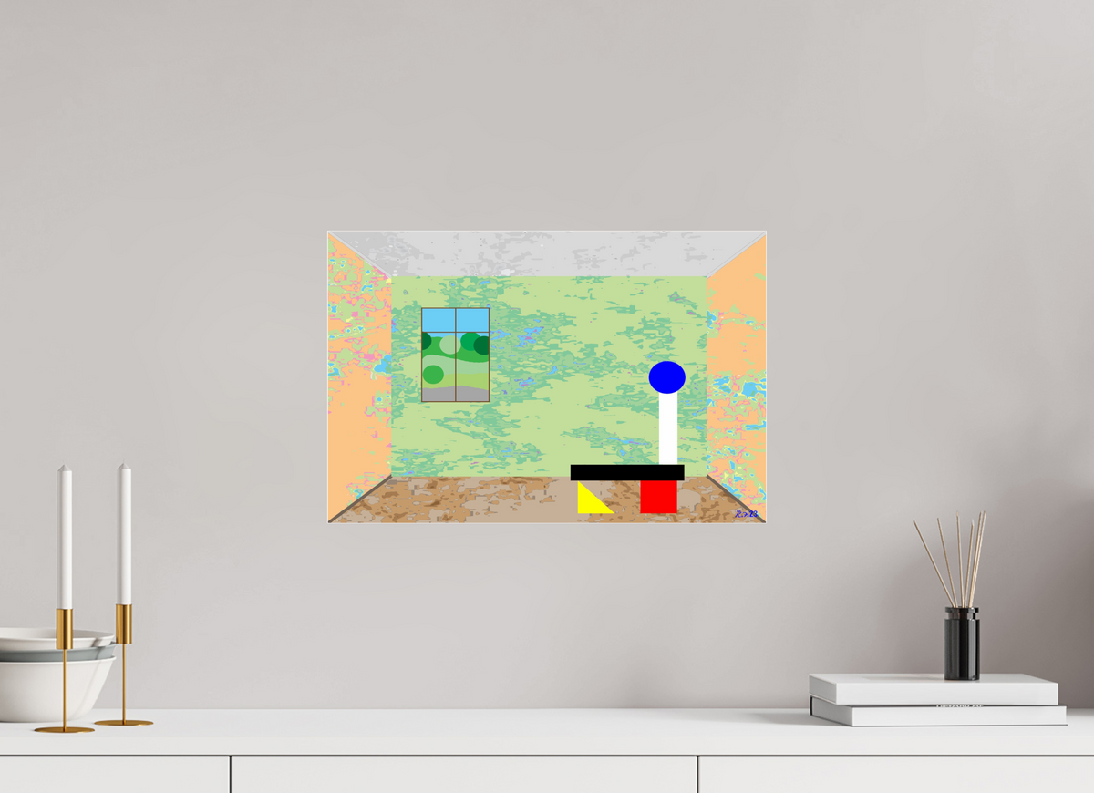 45 x 30 cm, Photo Print Under Acrylic Glass 200 Marmorzimmer