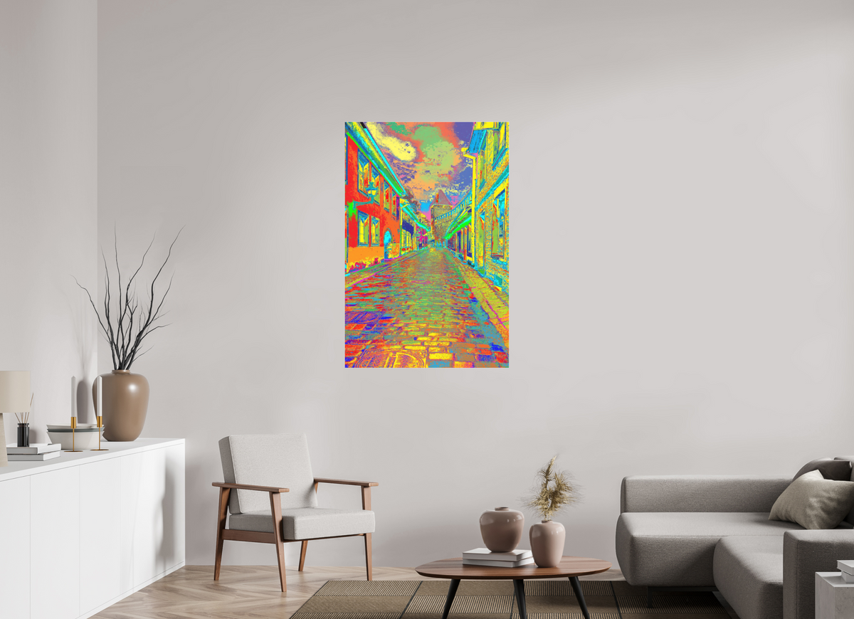 80 x 120 cm, Foto-Abzug hinter Acrylglas matt 810 Altstadt von Gotland
