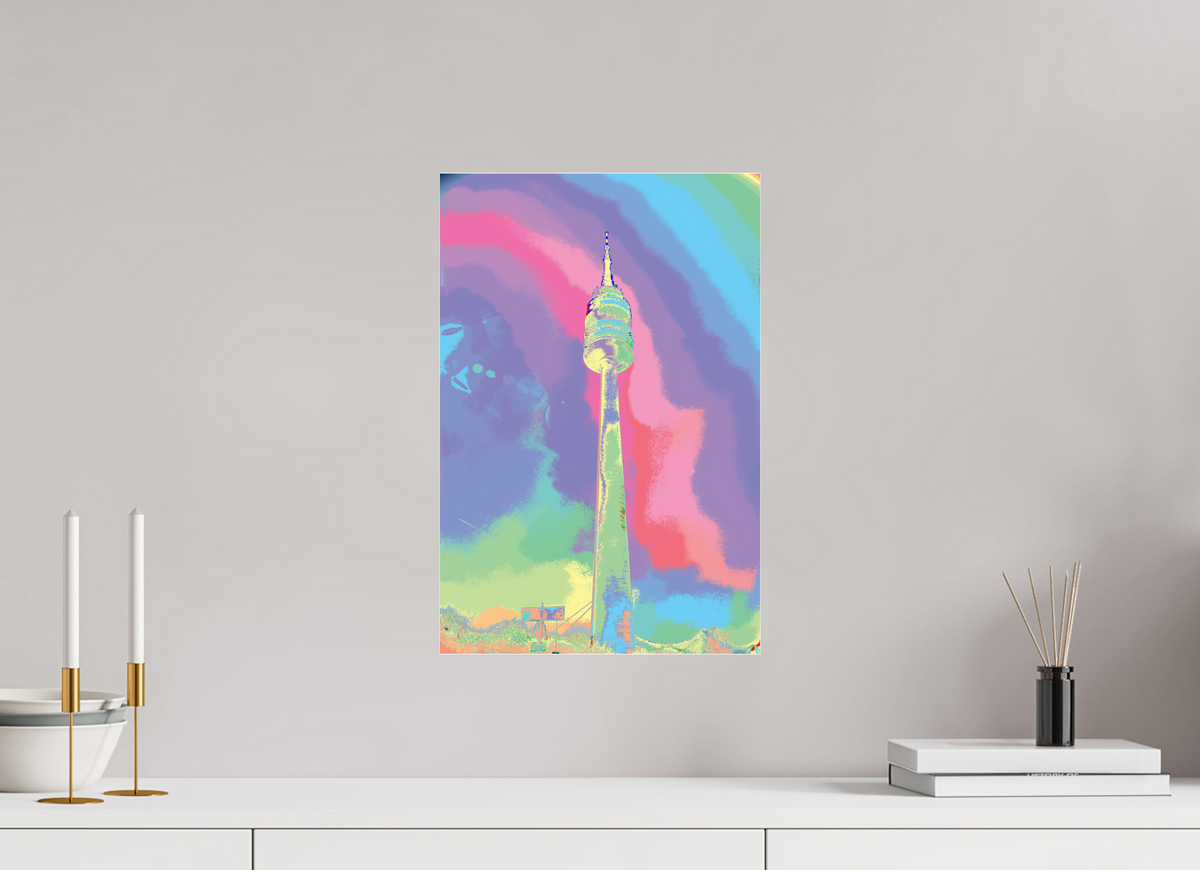 30 x 45 cm, Photo Print Under Acrylic Glass Fernsehturm Dortmund