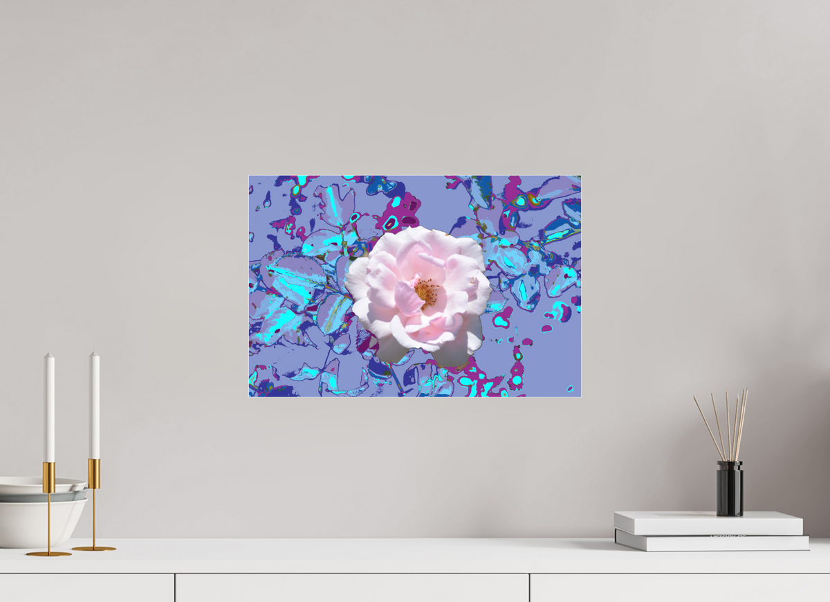 45 x 30 cm, Foto-Abzug hinter Acrylglas matt 311 Abstrakte Rose