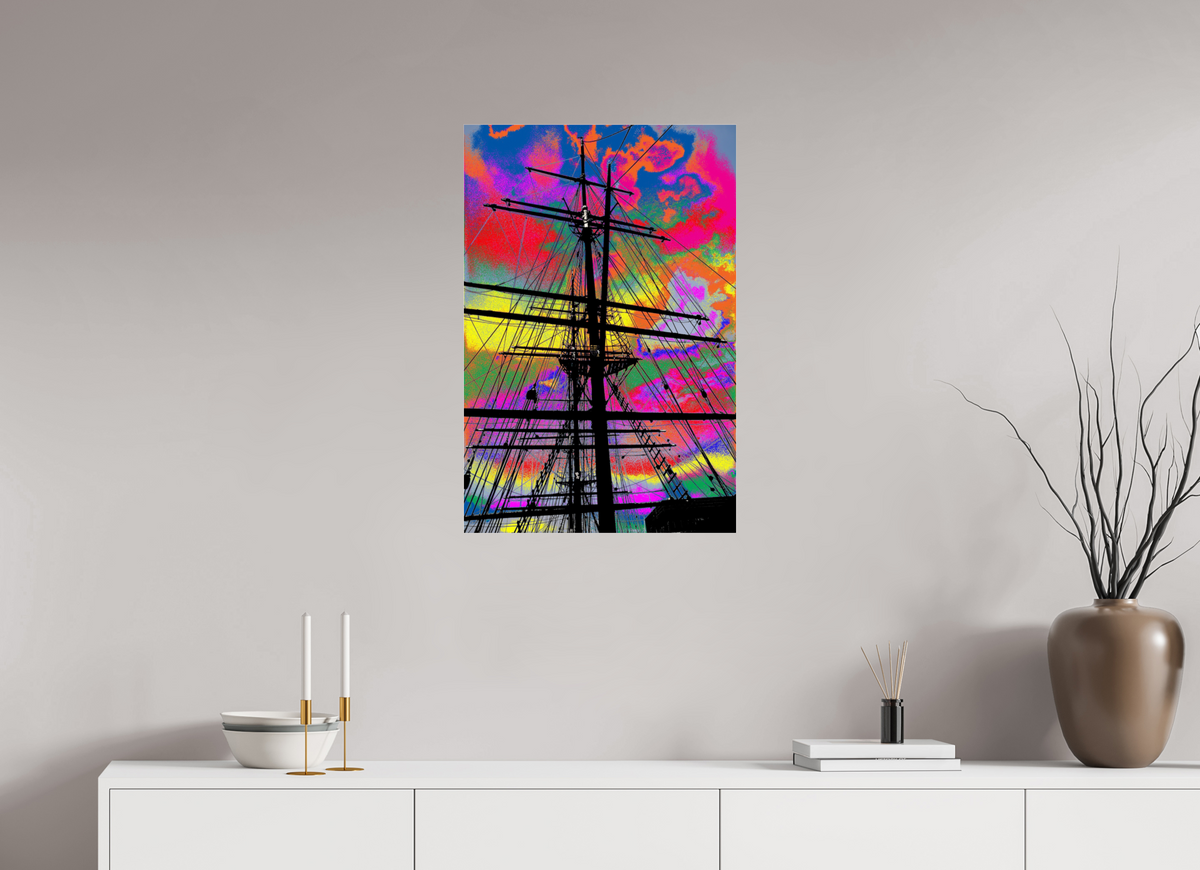 50 x 75 cm, Photo Print Under Acrylic Glass Segelschulschiff Deutschland 1