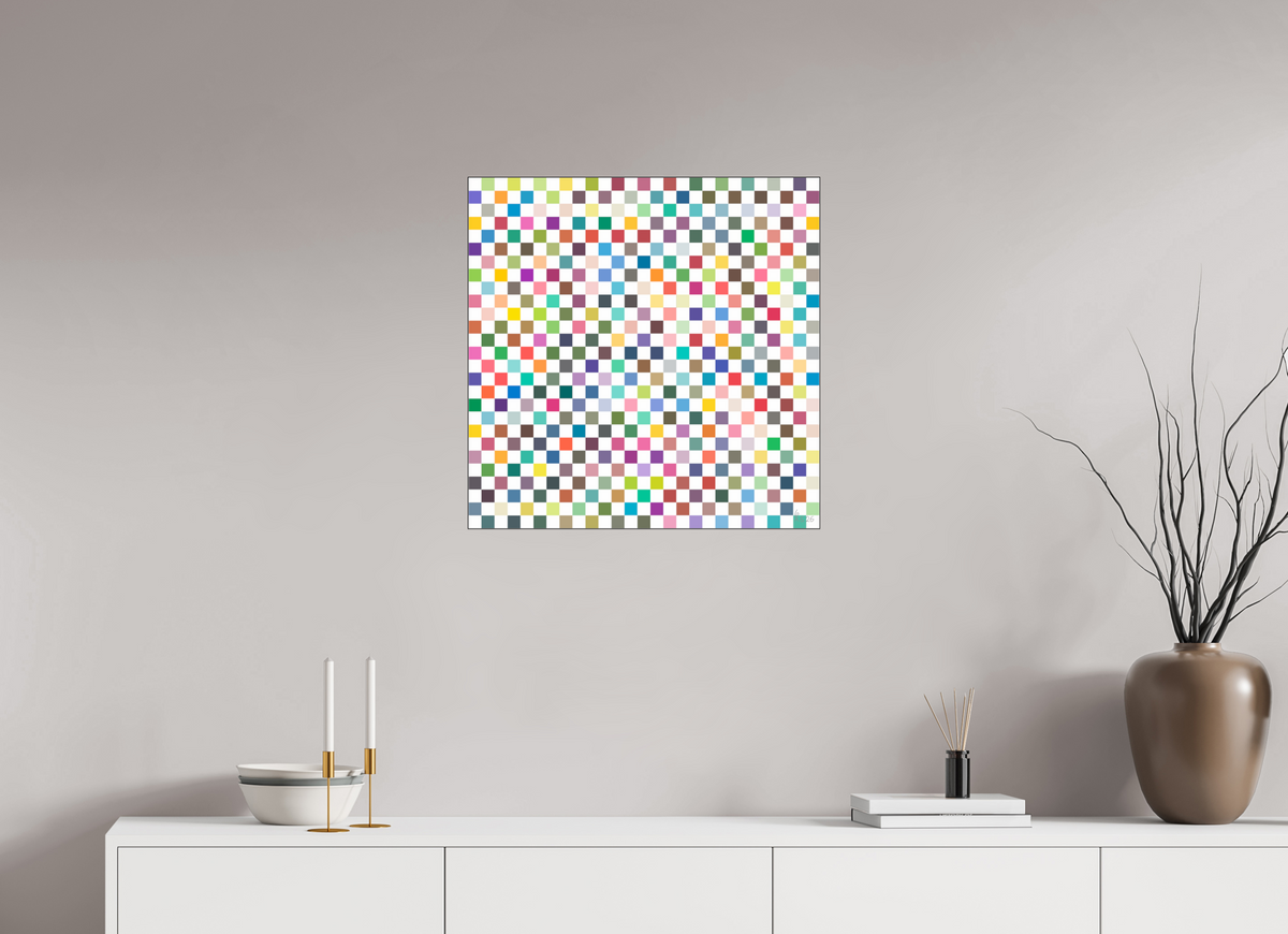 60 x 60 cm, Foto hinter Acryl Glas glänzend, Slim Line schwarz 100 Mosaik