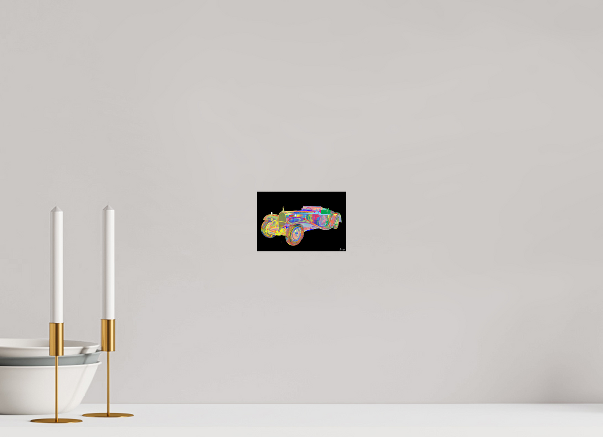 15 x 10 cm, Photo Print Under Acrylic Glass Bugatti