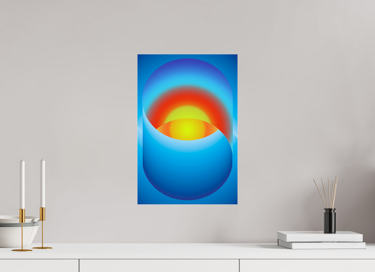 30 x 45 cm, Photo Print Under Acrylic Glass Sunrise