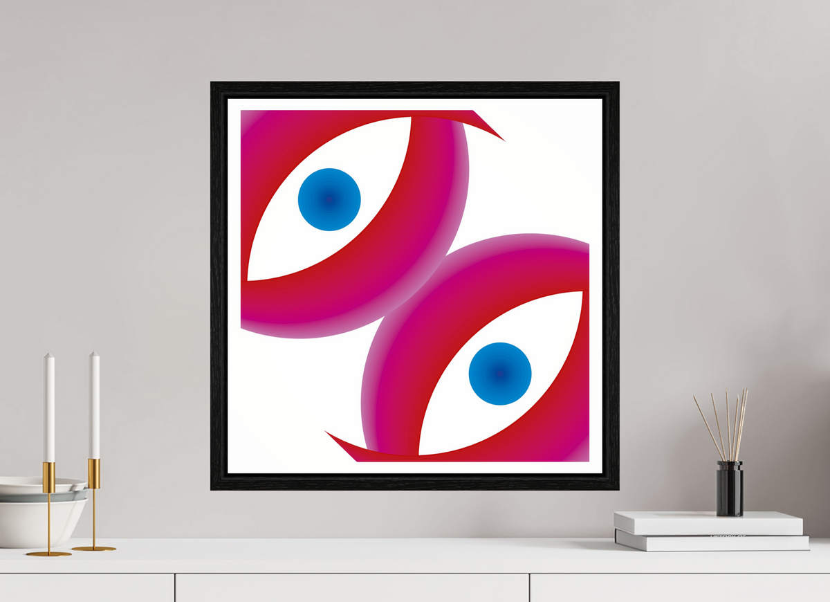 50 x 50 cm, Floater Frame 060 Doppelte Sicht