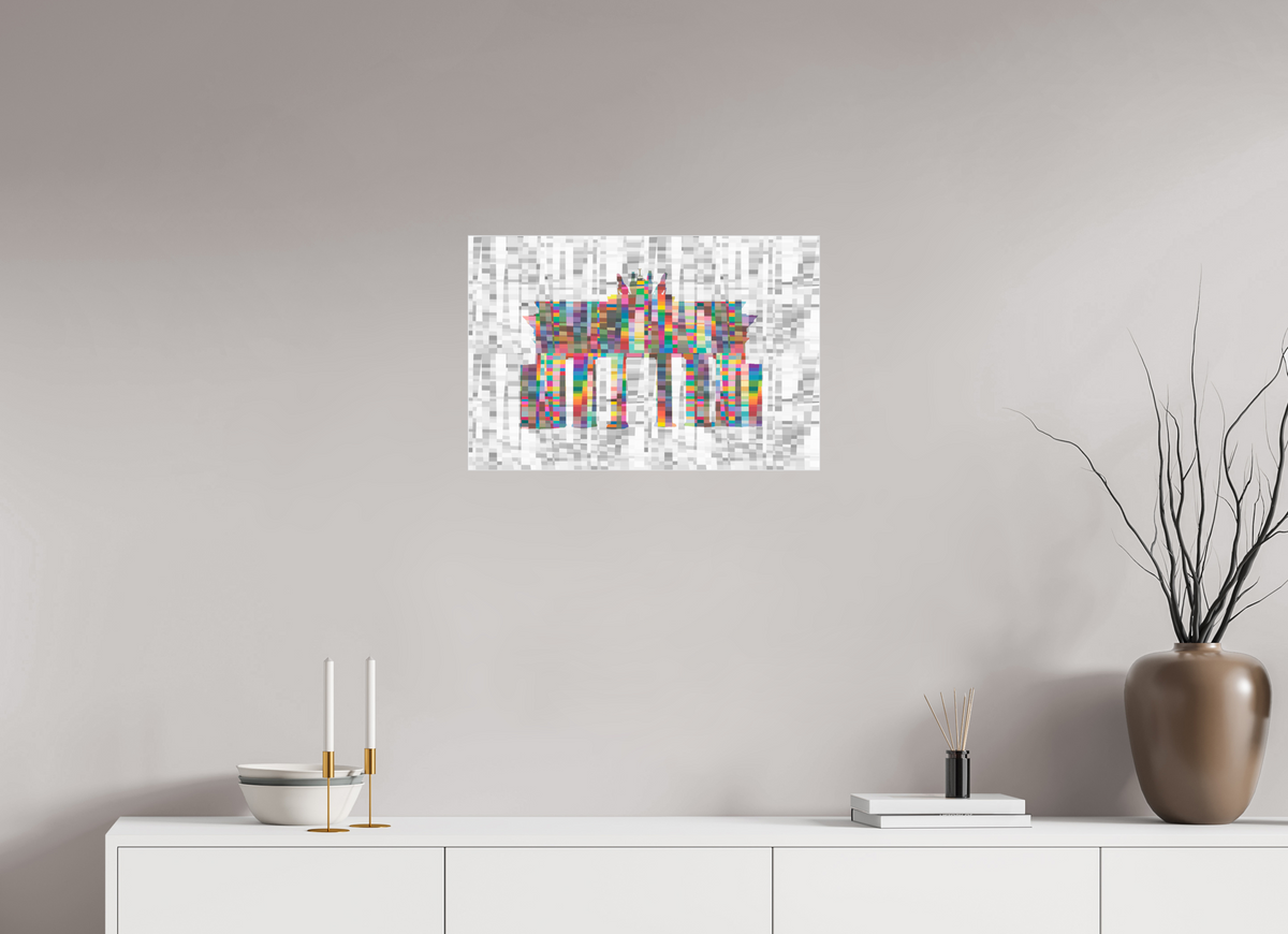 60 x 40 cm, Fotoabzug hinter Acrylglas glänzend, Slim Line silber 715 Digitale Quadriga