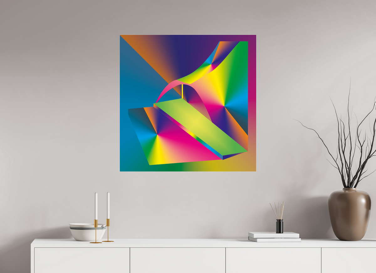 80 x 80 cm, Photo Print Under Acrylic Glass 070 The Stage