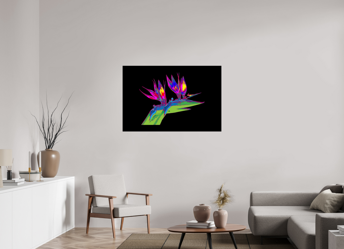 120 x 80 cm, Photo Print On Fuji Crystal DP II Papageienblume