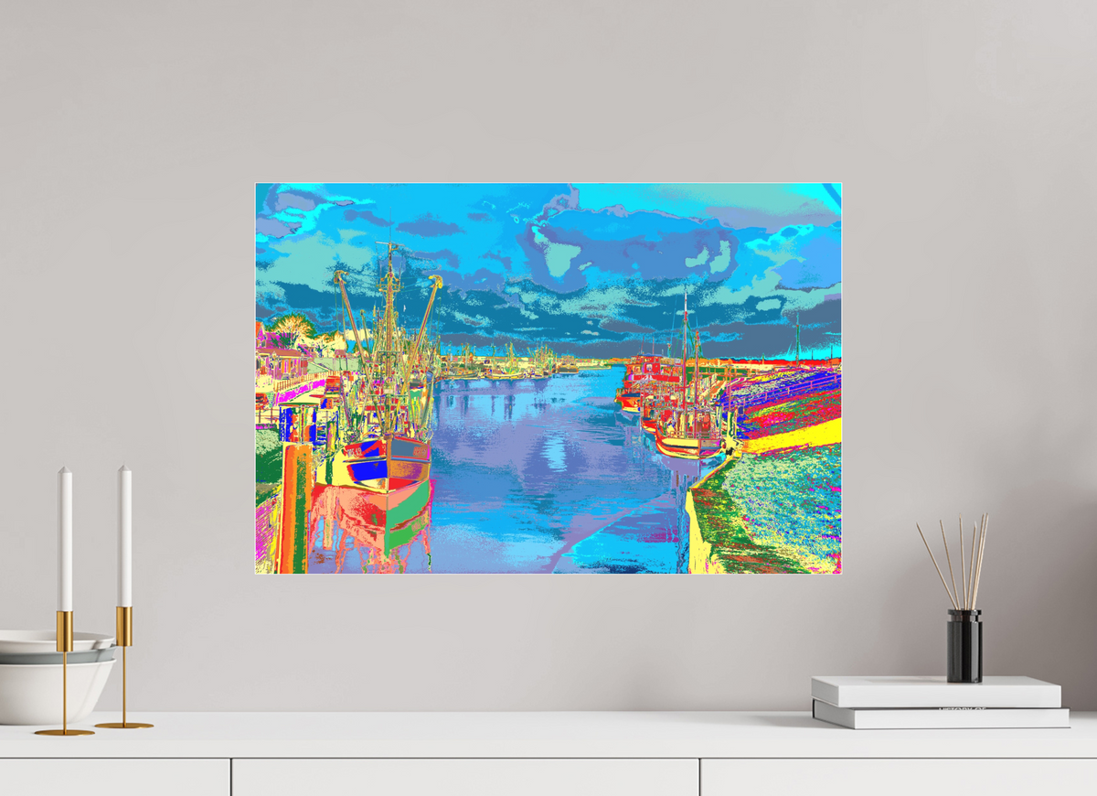 60 x 40 cm, Foto-Abzug hinter Acrylglas matt 731 Greetsiel