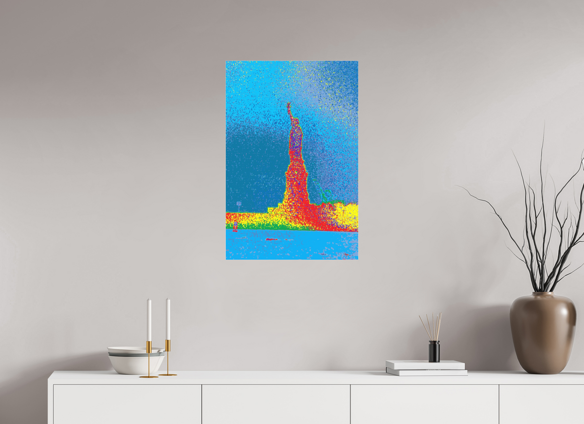 50 x 75 cm, Foto-Abzug hinter Acrylglas matt 810 NY Freiheitsstatue