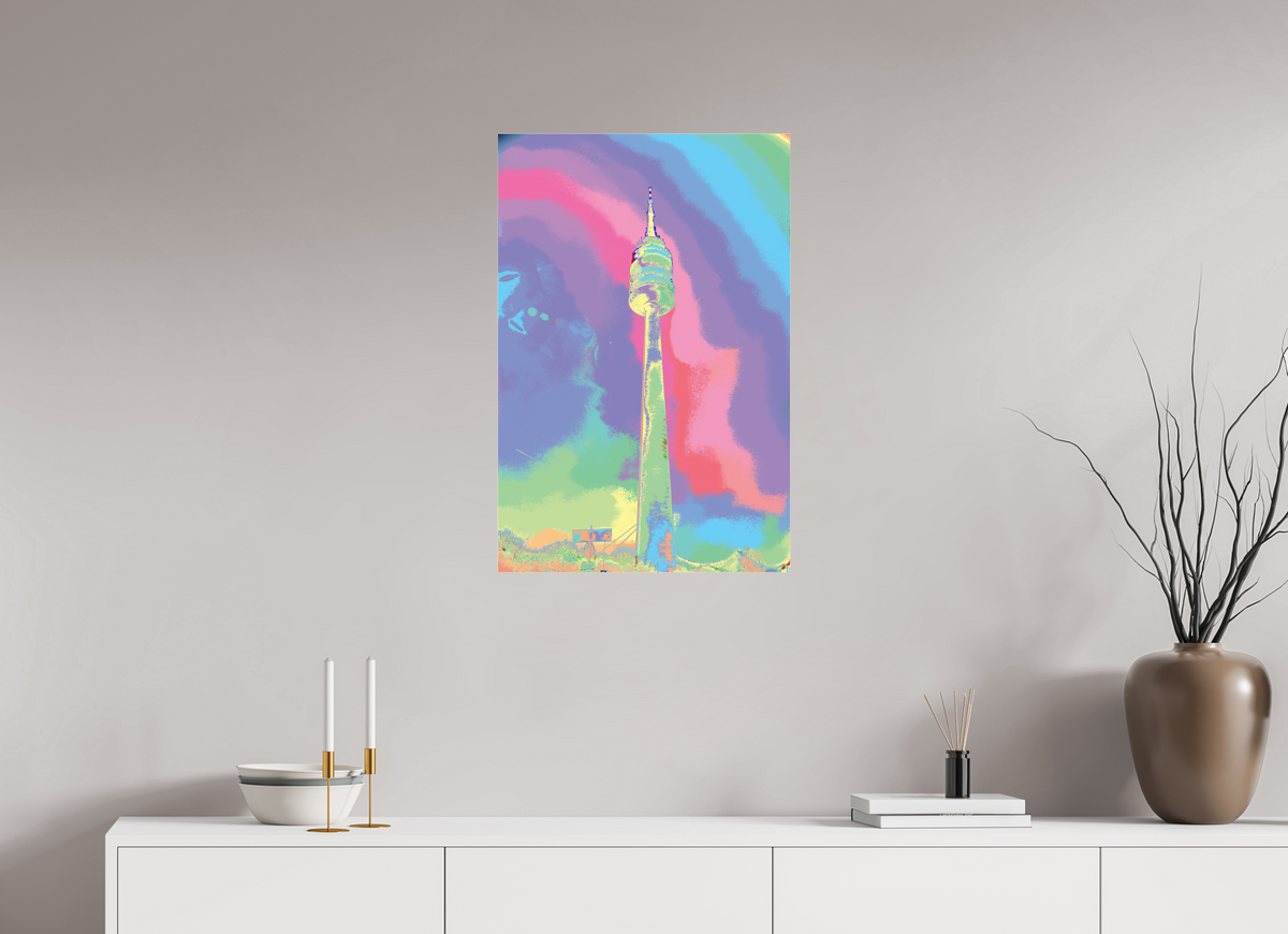 50 x 75 cm, Photo Print Under Acrylic Glass Fernsehturm Dortmund