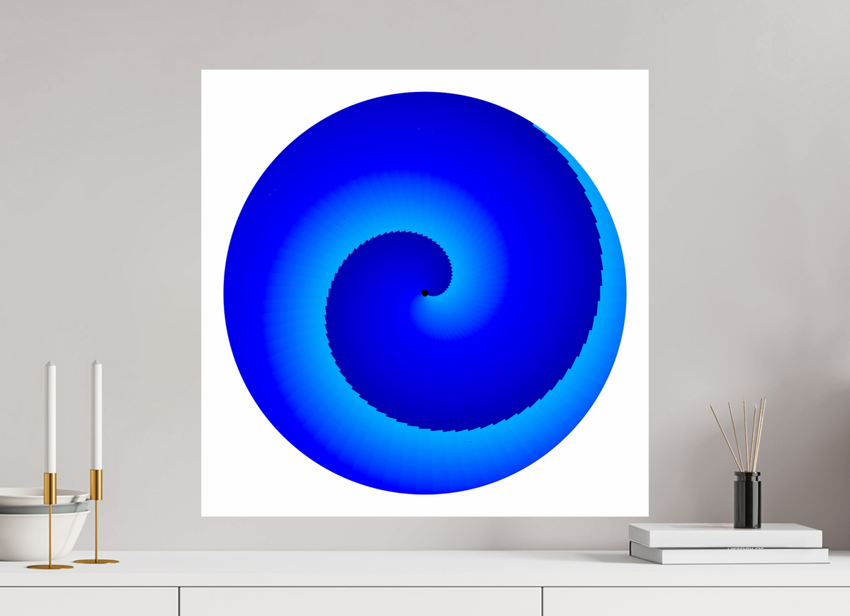 60 x 60 cm, Photo Print On Fuji Crystal DP II Blauer Kreisel