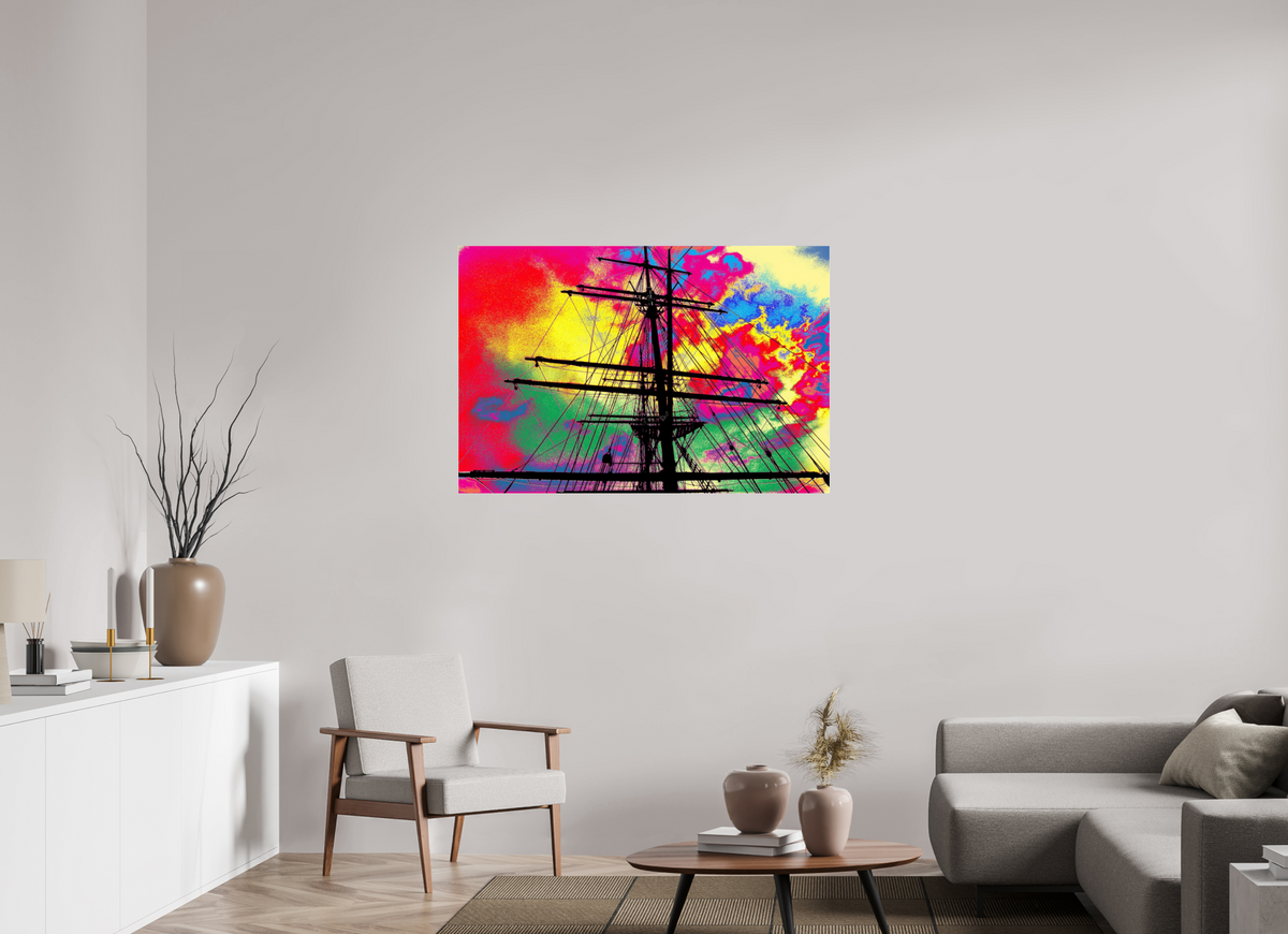 120 x 80 cm, Photo Print Under Acrylic Glass Segelschulschiff Deutschland 2