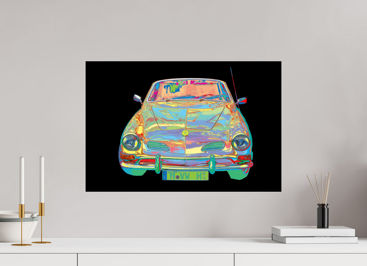 60 x 40 cm, Photo Print Under Acrylic Glass Karman Ghia