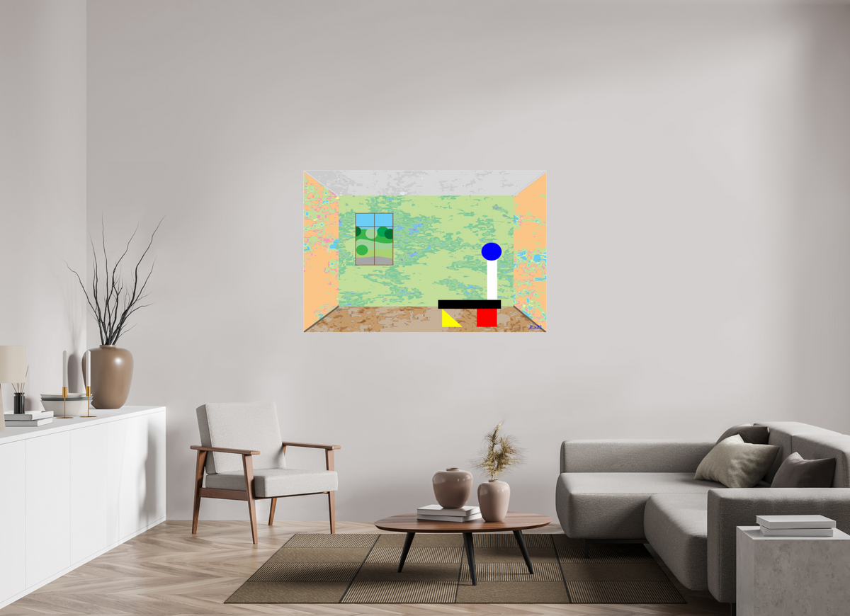 150 x 100 cm, Photo Print Under Acrylic Glass 200 Marmorzimmer