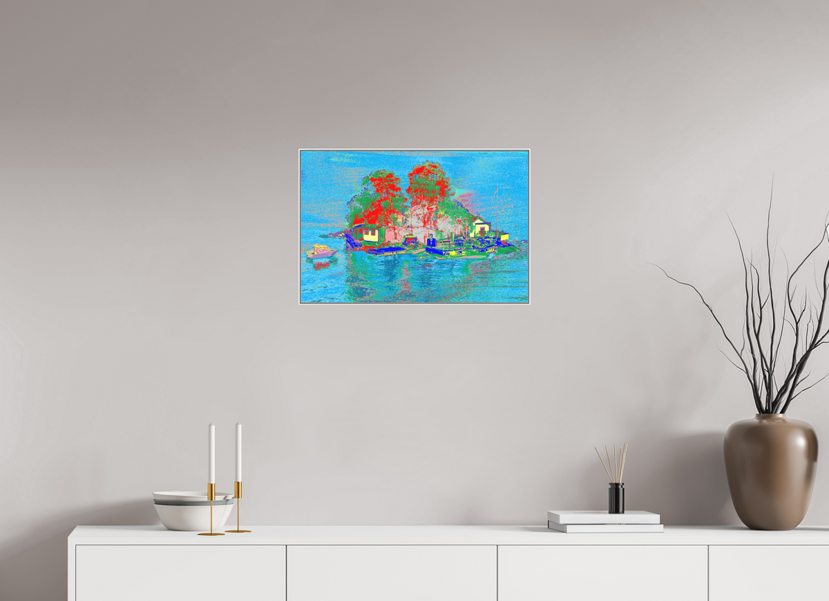 60 x 40 cm, Alu box weiß matt 827 Schärennisel