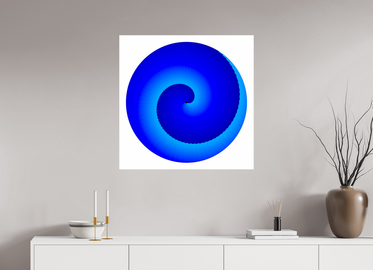 80 x 80 cm, Photo Print On Fuji Crystal DP II Blauer Kreisel