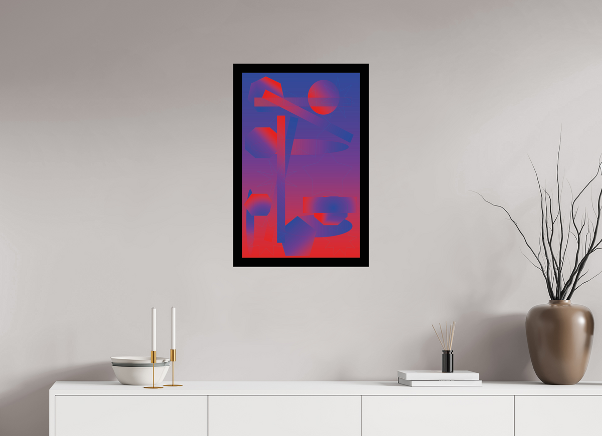 50 x 75 cm, Photo Print On Fuji Crystal DP II 062 Konflikt der Formen