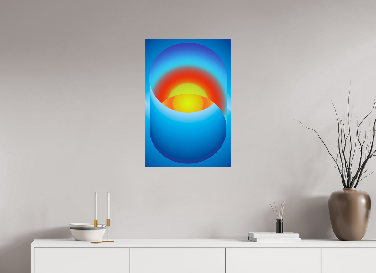 50 x 75 cm, Photo Print Under Acrylic Glass Sunrise