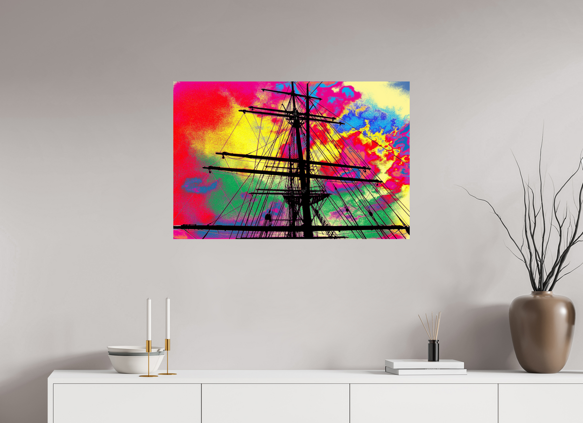 90 x 60 cm, Photo Print On Fuji Crystal DP II Segelschulschiff Deutschland 2