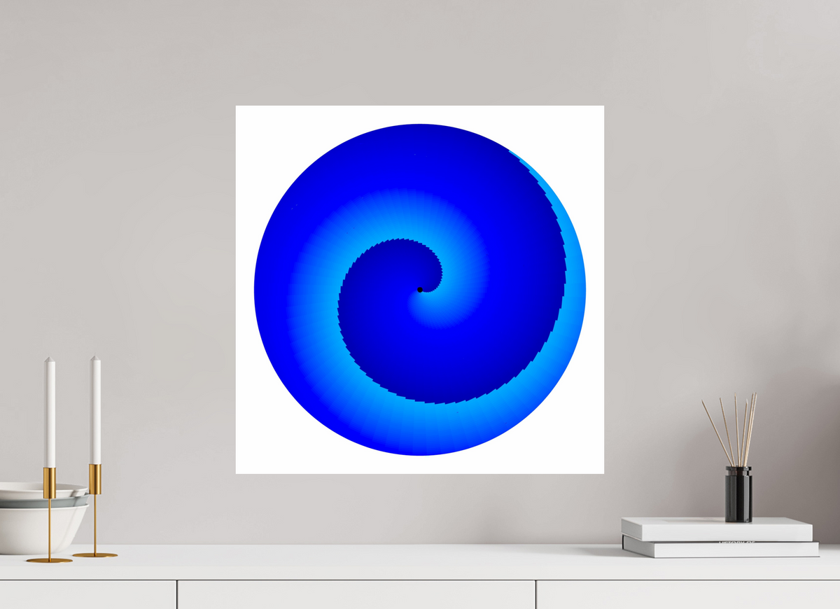 50 x 50 cm, Photo Print On Fuji Crystal DP II Blauer Kreisel