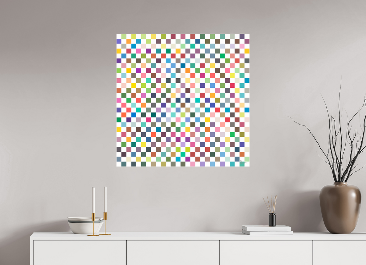 80 x 80 cm, Photo Print Under Acrylic Glass 100 Mosaik