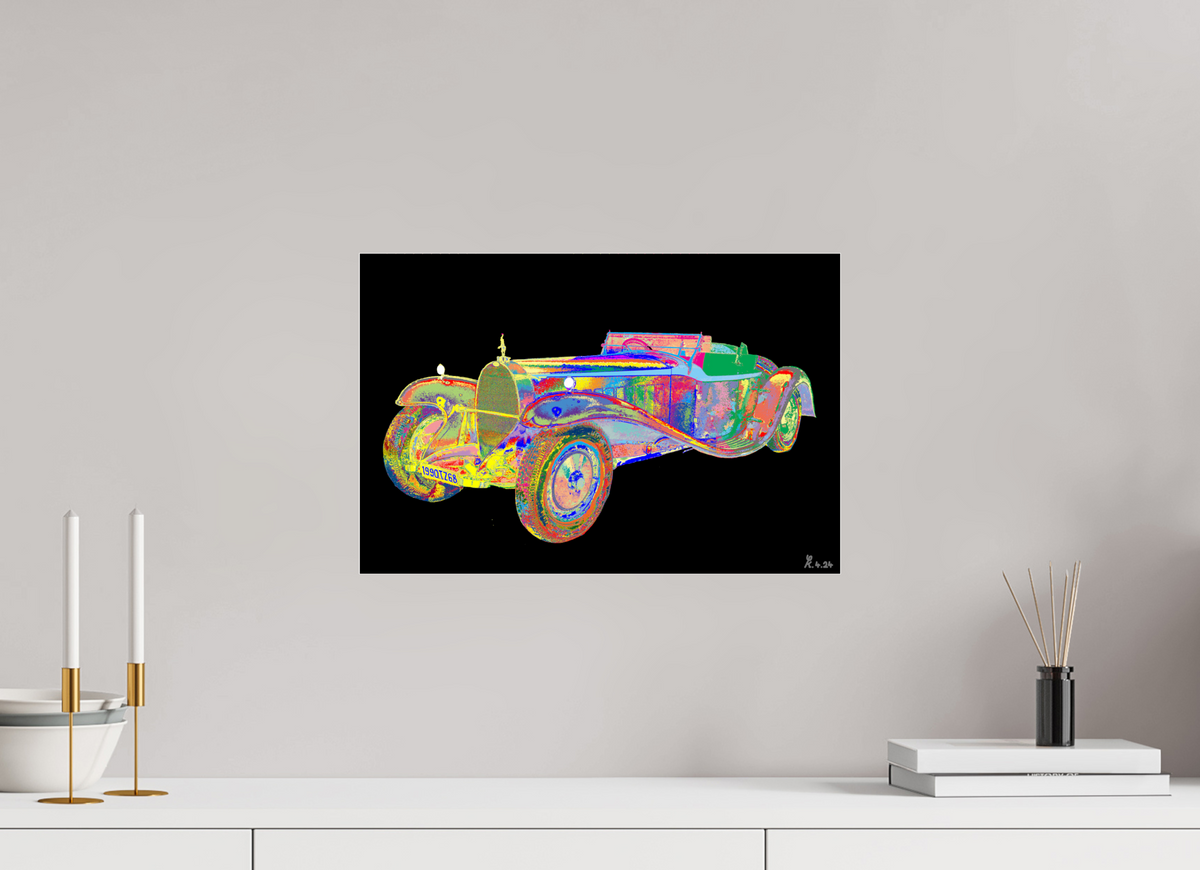 45 x 30 cm, Photo Print Under Acrylic Glass Bugatti