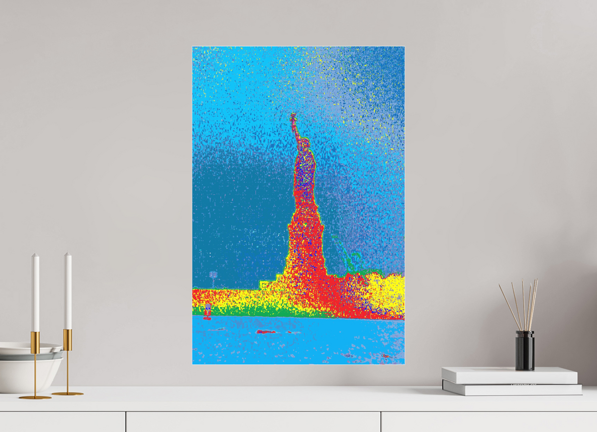 40 x 60 cm, Foto-Abzug hinter Acrylglas matt 810 NY Freiheitsstatue