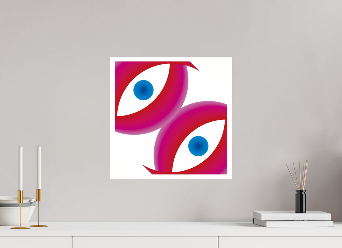 40 x 40 cm, Photo Print Under Acrylic Glass 060 Doppelte Sicht