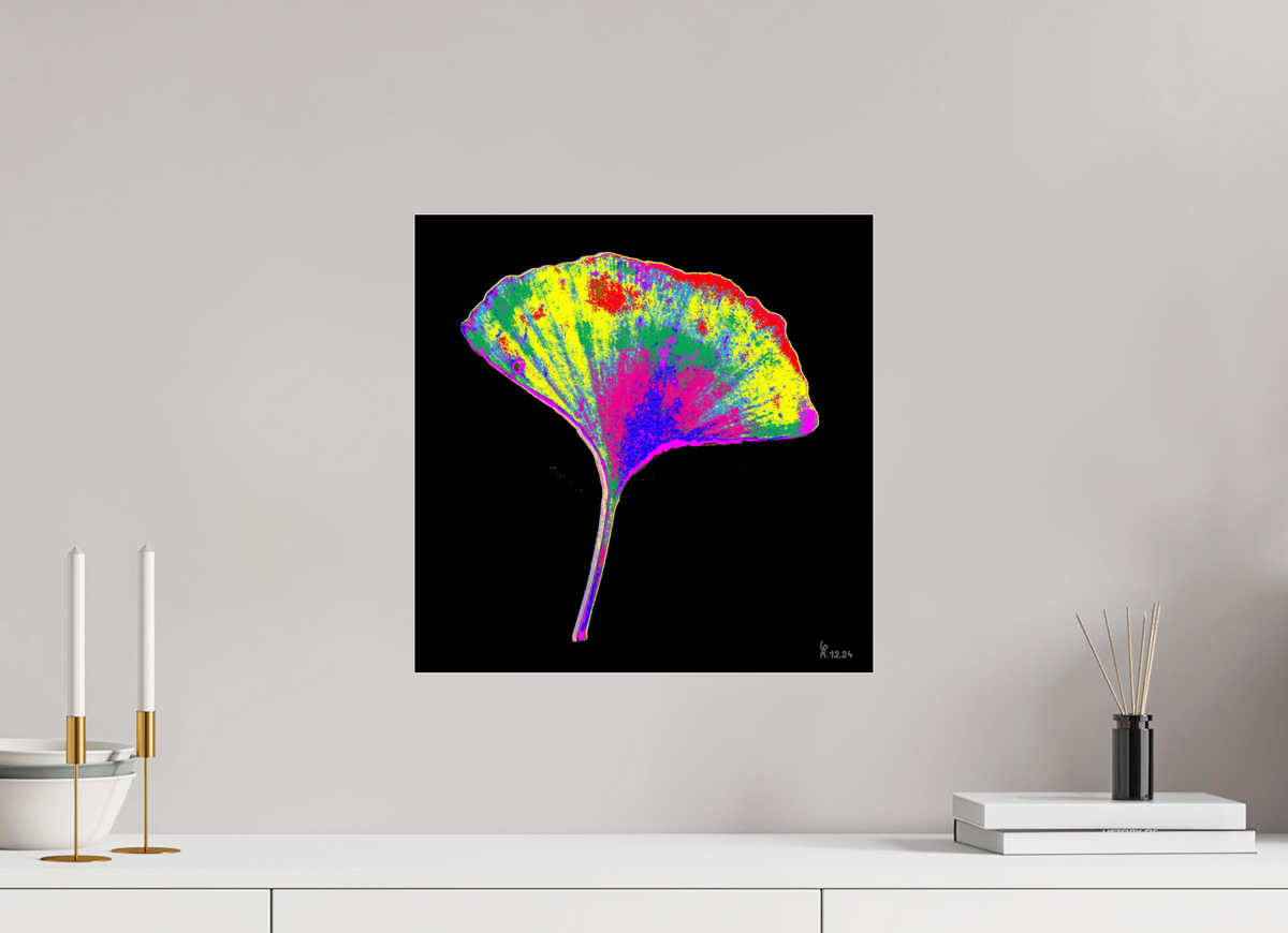 40 x 40 cm, Photo Print Under Acrylic Glass Ginko