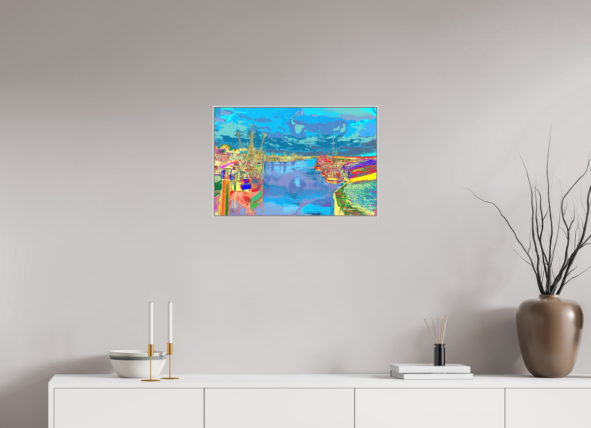 60 x 40 cm, Acryl Matt Artbox 25mm weiß 731 Greetsiel