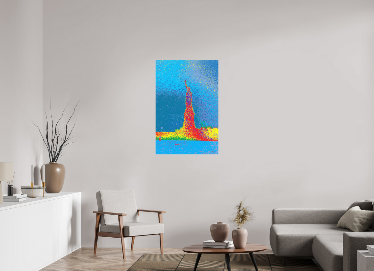 70 x 105 cm, Foto-Abzug hinter Acrylglas matt 810 NY Freiheitsstatue